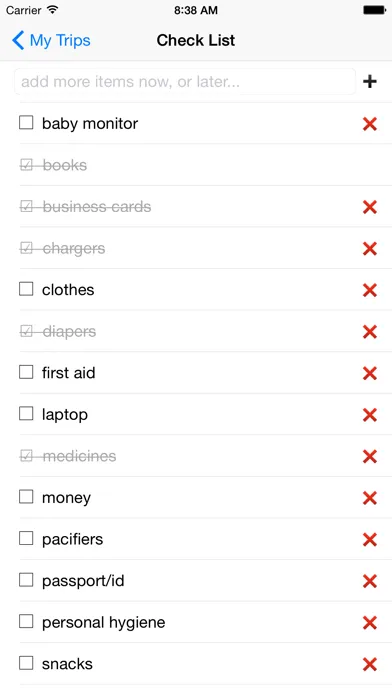 Capturas de pantalla de Packing List - Travel Made Easy