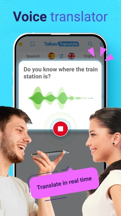 Capturas de pantalla de AI Voice Translator Translate