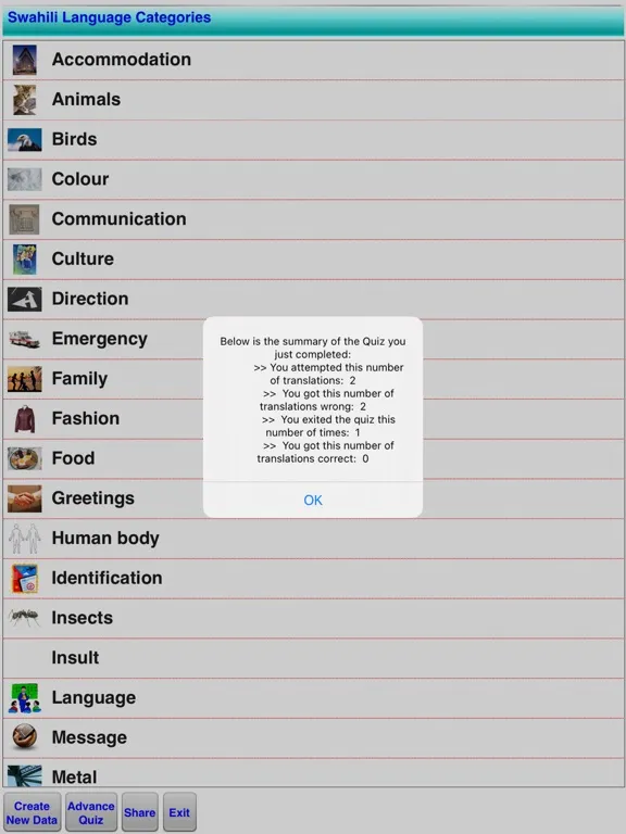 Ảnh chụp màn hình của Speak and Write Swahili iPad 