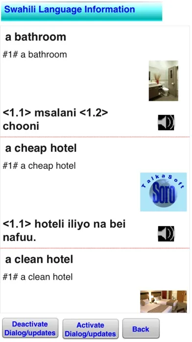 Ảnh chụp màn hình của Speak and Write Swahili