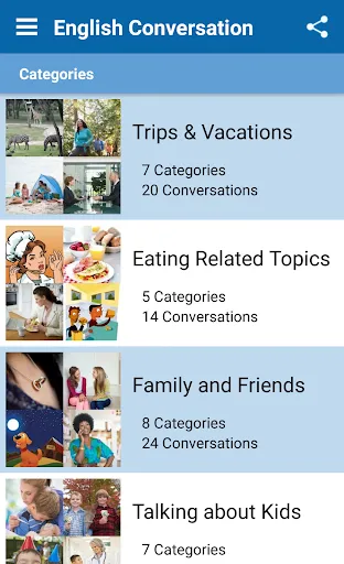 Capturas de pantalla de English Conversation Practice