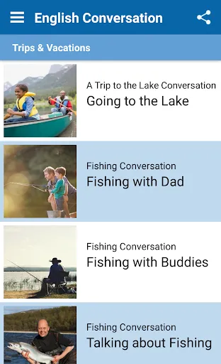 Capturas de pantalla de English Conversation Practice