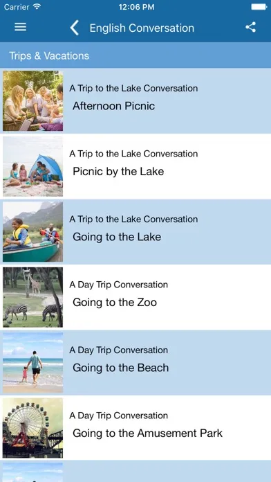 Speak English Conversation Screenshots