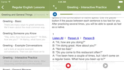 Capturas de pantalla de Learn to Speak English