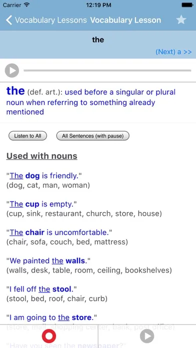 ภาพหน้าจอของ English Vocabulary 2000