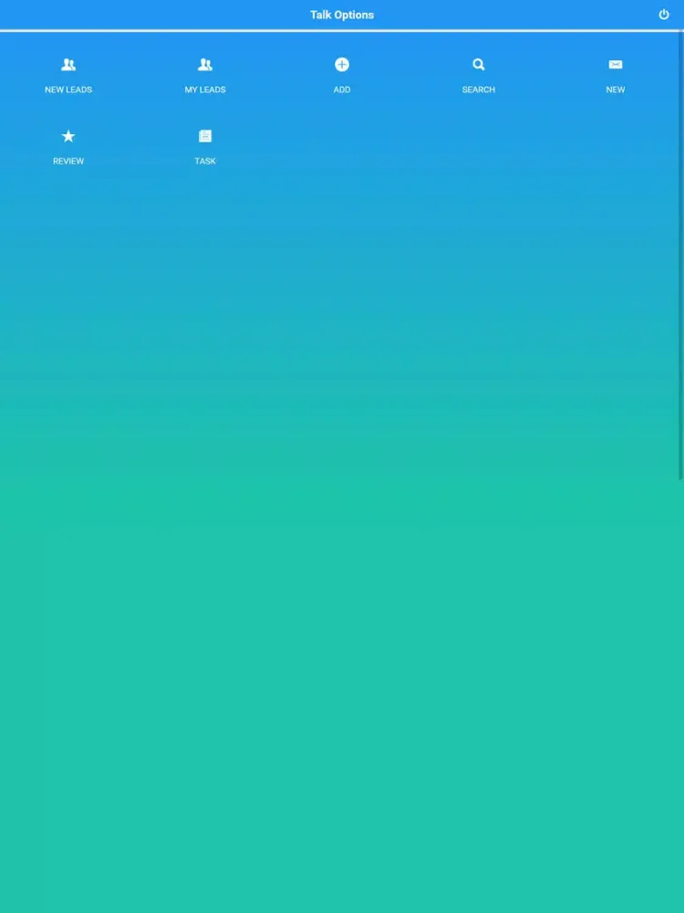 Ảnh chụp màn hình của Talk Options iPad 