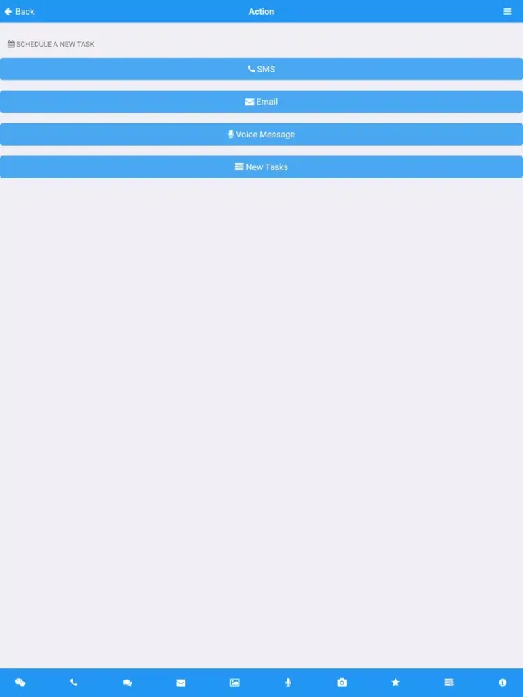 Ảnh chụp màn hình của Talk Options iPad 