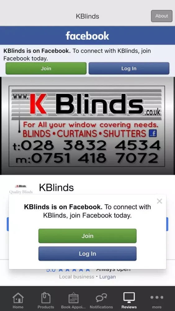 K Blinds Lurgan स्क्रीनशॉट