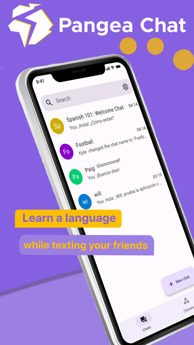 Pangea Chat Screenshots
