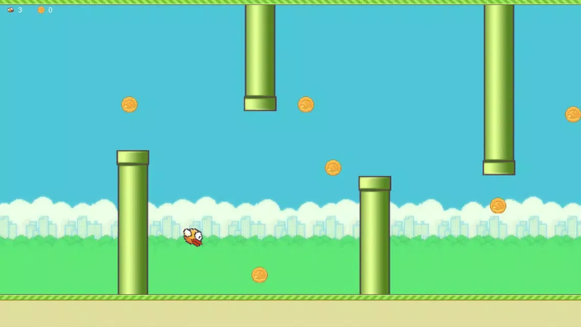 Screenshot di 跳跃小鸟之单机休闲小游戏