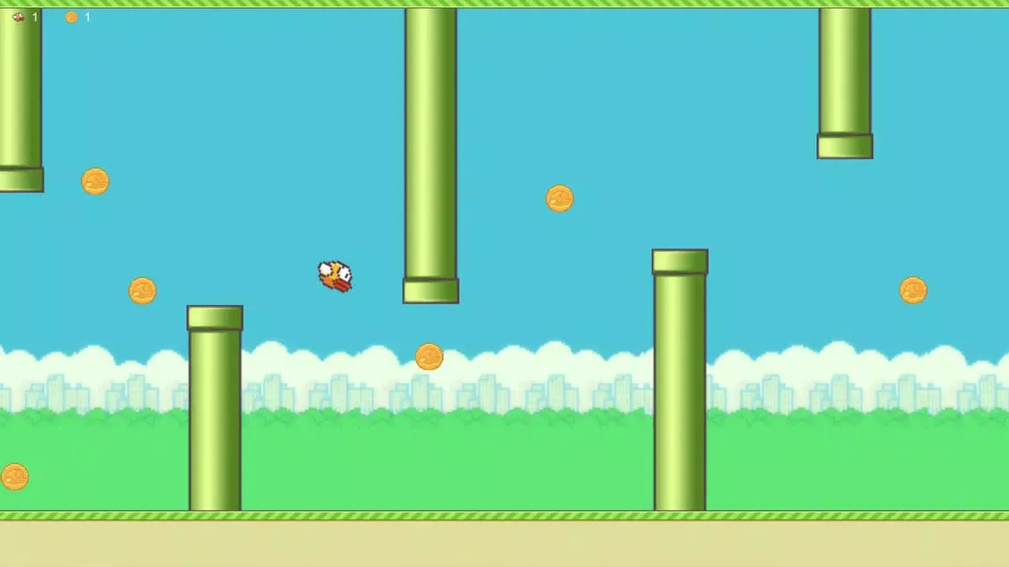 Screenshot di 跳跃小鸟之单机休闲小游戏