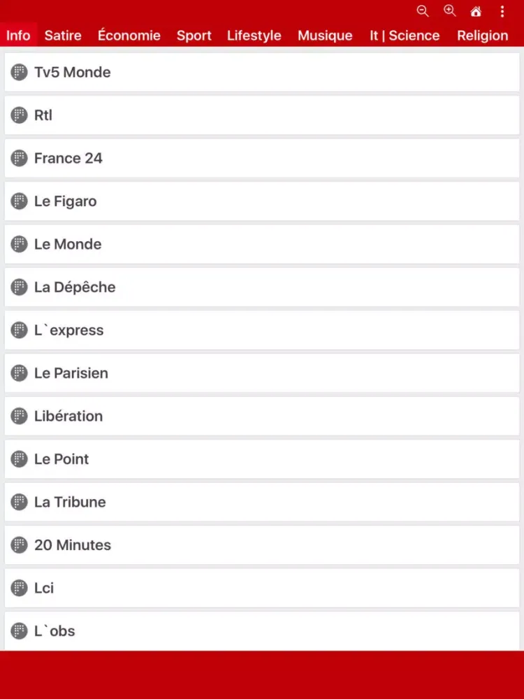 France en temps réel iPad  Screenshots