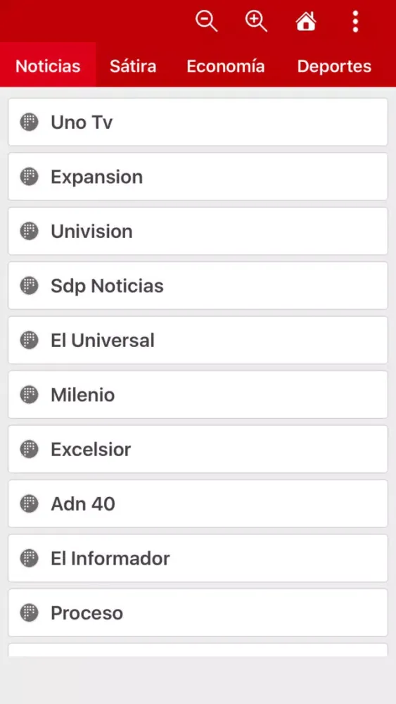 Screenshot di Mexico en tiempo real