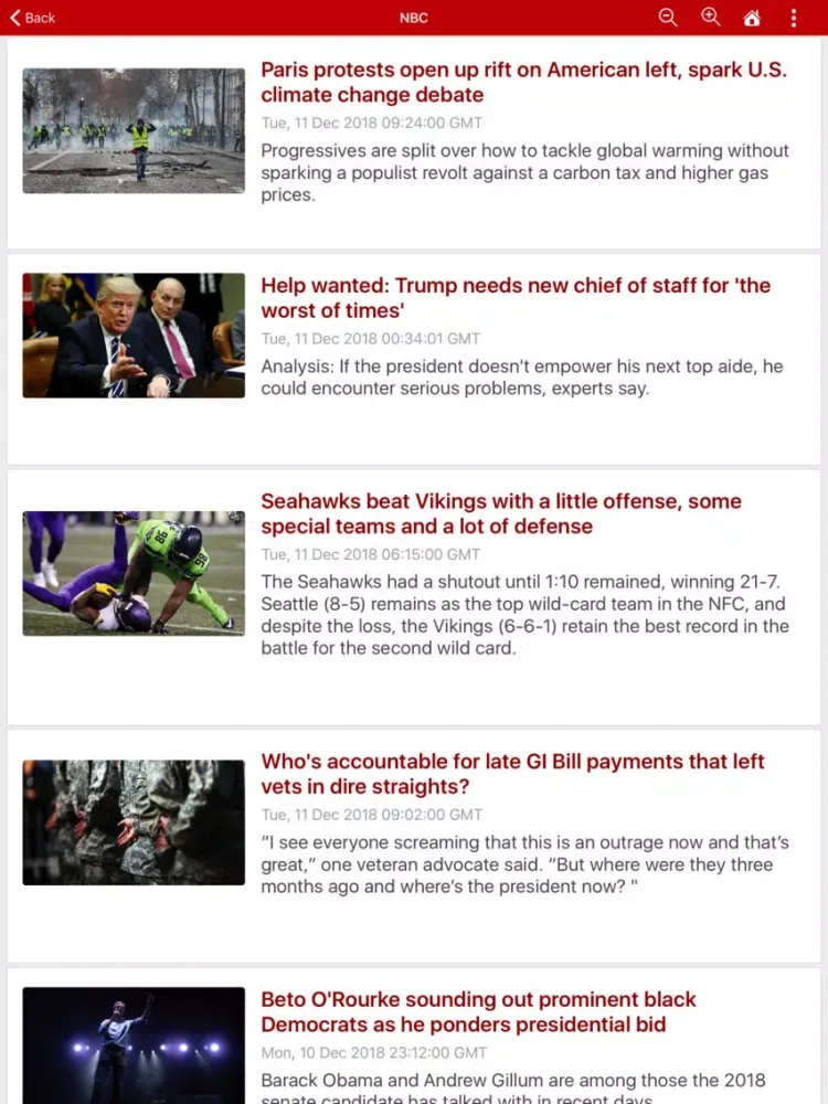US news in real time iPad  스크린샷