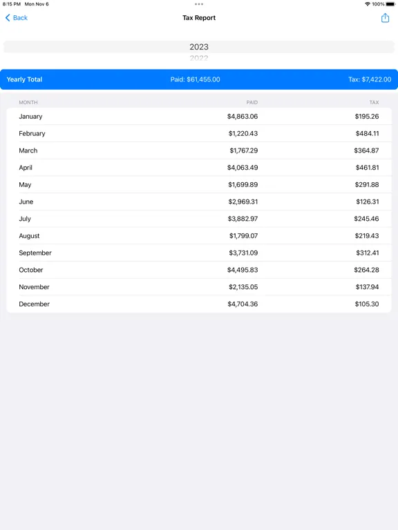 Captures d'écran de Build Invoice iPad 