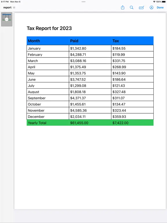 Captures d'écran de Build Invoice iPad 