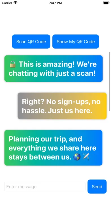 PrivyScan Messenger Screenshots