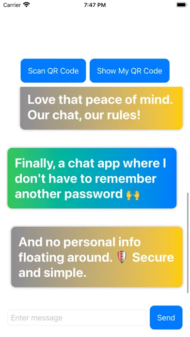 PrivyScan Messenger Screenshots