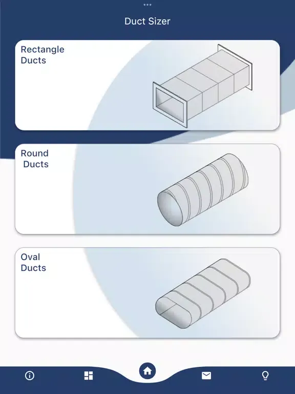 TALO Duct Sizer iPad  Screenshots