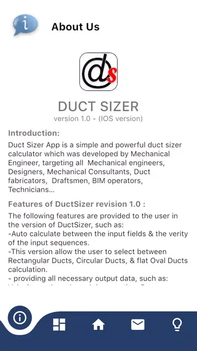 TALO Duct Sizer Screenshots