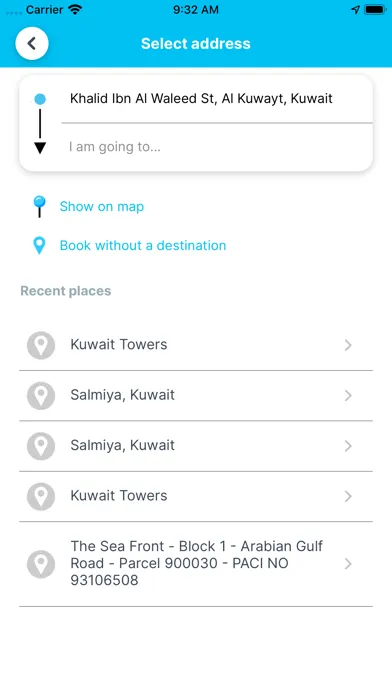 Capturas de pantalla de Talyaa تاليا -Taxi Booking App