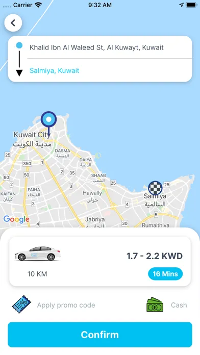 Capturas de pantalla de Talyaa تاليا -Taxi Booking App