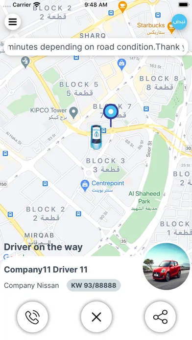 Capturas de pantalla de Talyaa تاليا -Taxi Booking App
