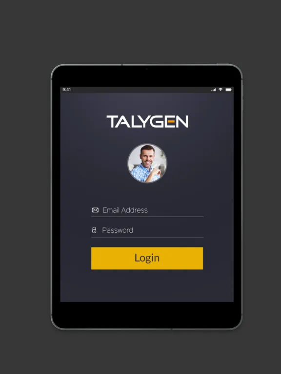 Tangkapan layar Talygen Business Intelligence iPad 