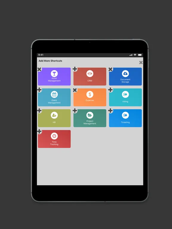 Tangkapan layar Talygen Business Intelligence iPad 