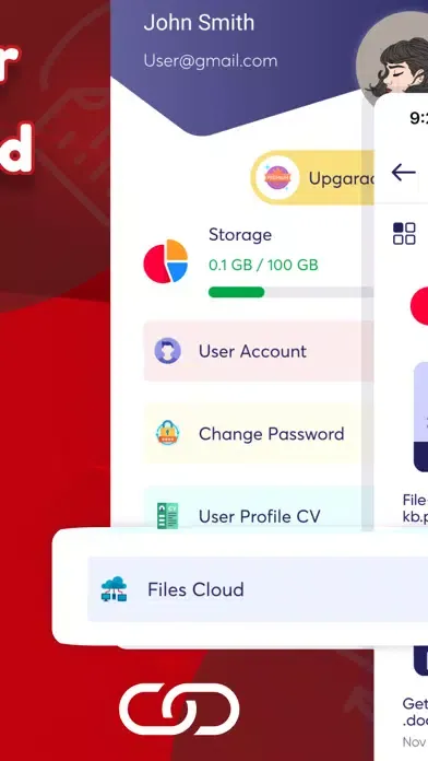 Tangkapan layar FileGet - Saving files Offline