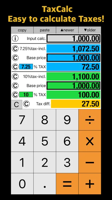 TAX calculator - iTaxCalc স্ক্রিনশট