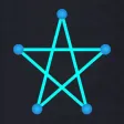 One Touch Glow Draw: Free Shape Puzzle Drawing & Connect Games