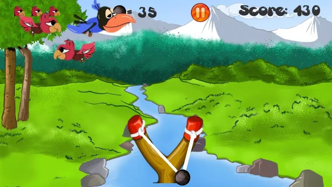 Captures d'écran de Slingshot Bird Sling Shooter: A Fly Bubble Birdy Hunter Game