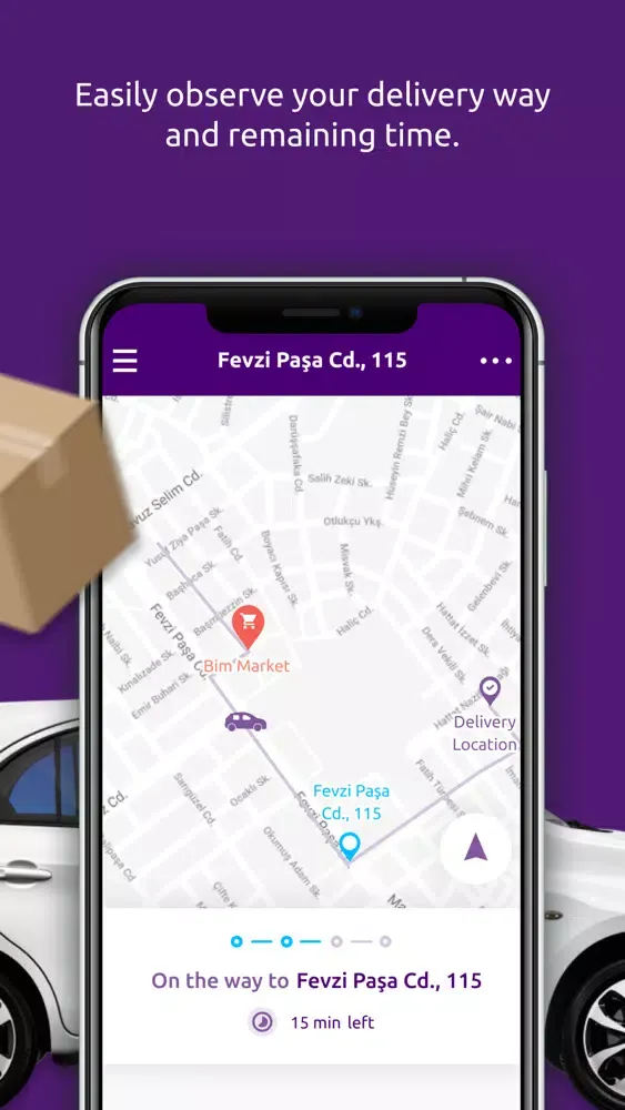 Capturas de tela do Tamam App Courier