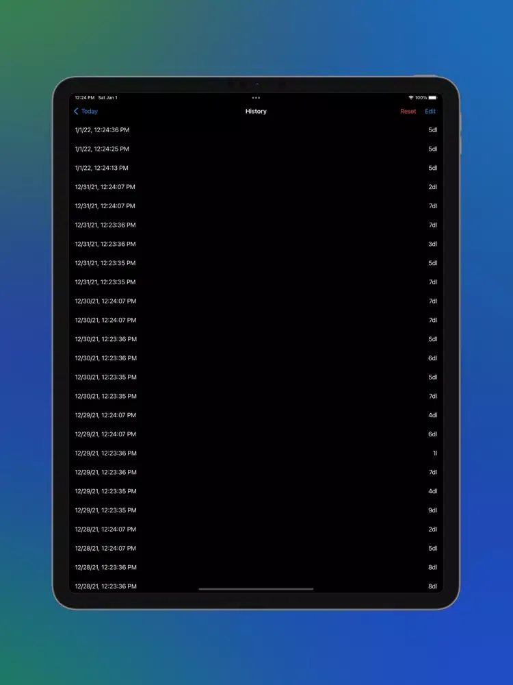 Capturas de tela do Aqua - Water tracker iPad 