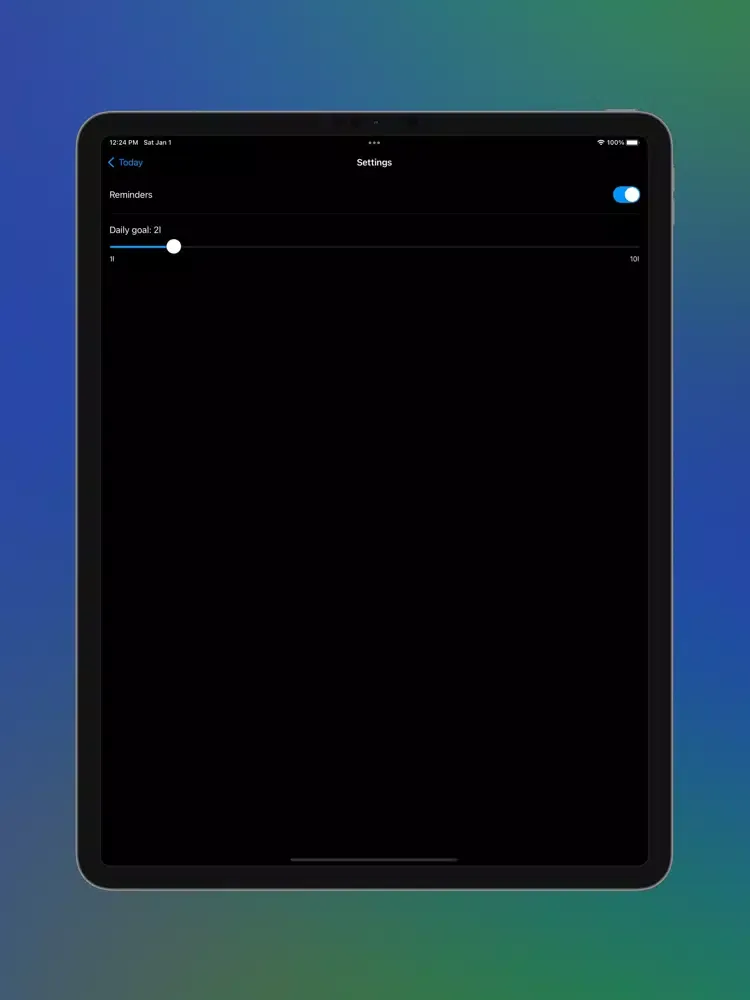 Capturas de tela do Aqua - Water tracker iPad 