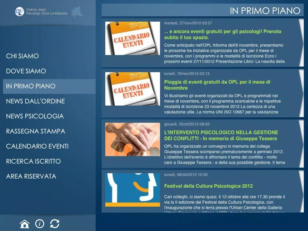 OPL - Ordine degli psicologi della Lombardia iPad  स्क्रीनशॉट