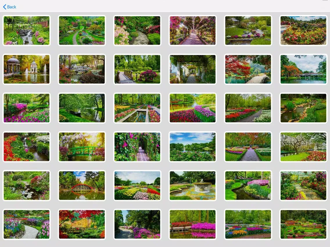 Screenshot di Tile Puzzle Gardens iPad 