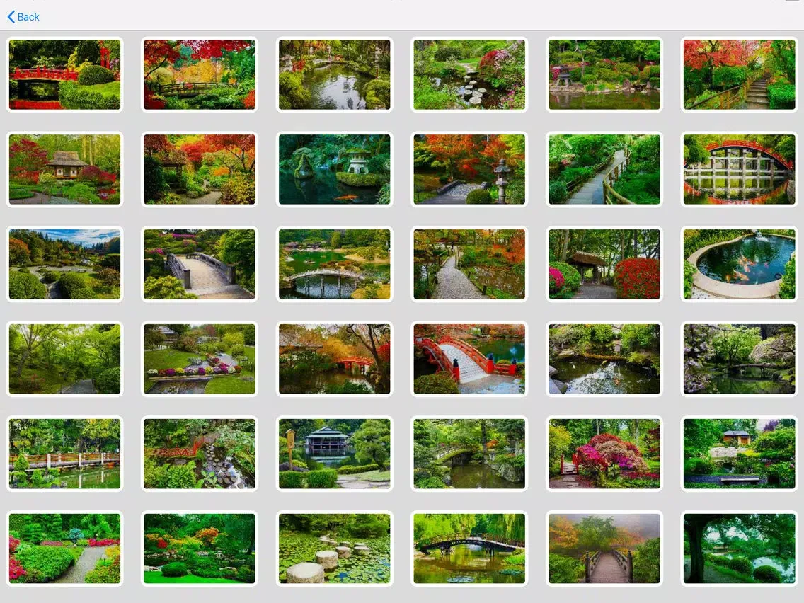 Скриншоты Tile Puzzle Japanese Gardens iPad 