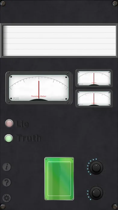 Capturas de tela do BioDigital Lie Detector