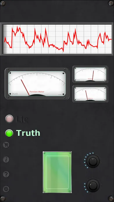 Capturas de tela do BioDigital Lie Detector