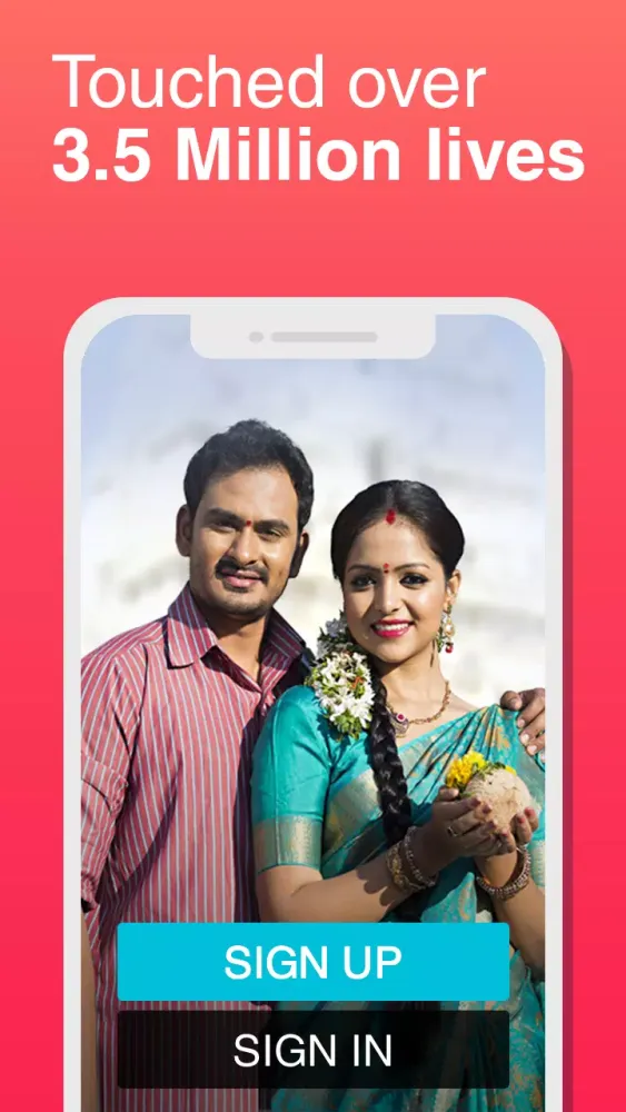 Tangkapan layar Tamil Matrimony by Shaadi.com