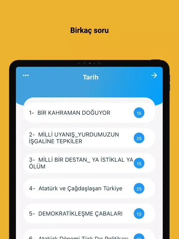 Capturas de tela do Hepçöz - Sınavına Hazırlık iPad 