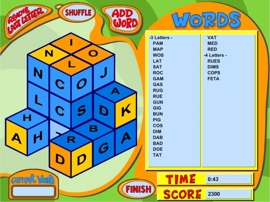 Zrzuty ekranu Cubic Words iPad 