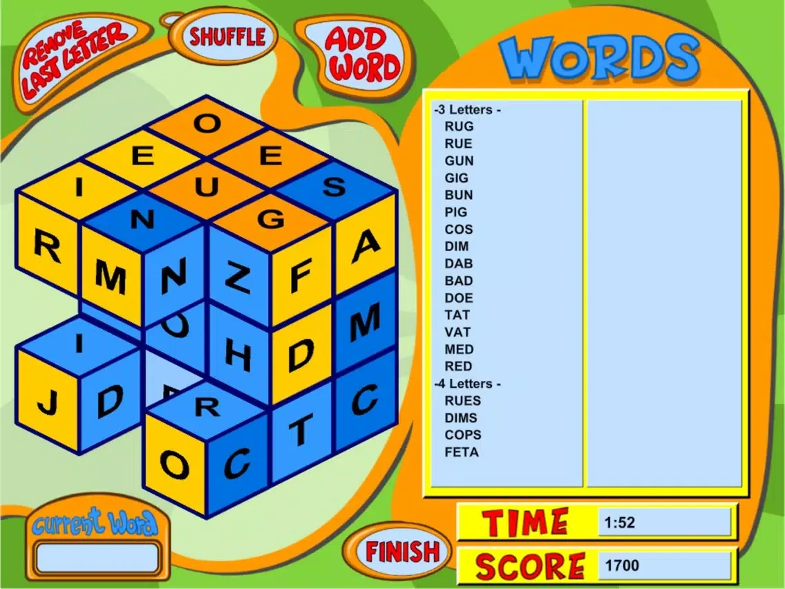 Zrzuty ekranu Cubic Words iPad 