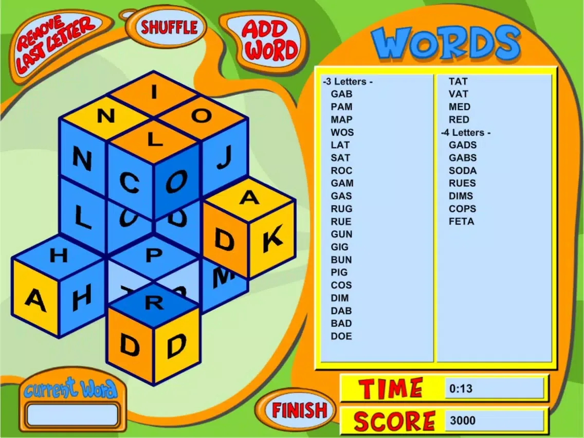 Zrzuty ekranu Cubic Words iPad 