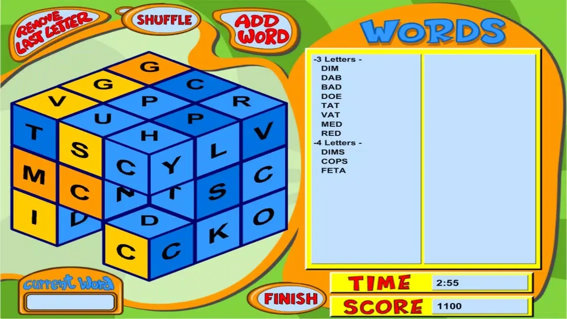 Zrzuty ekranu Cubic Words