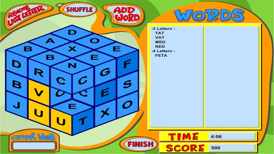 Zrzuty ekranu Cubic Words