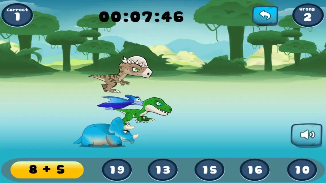 Dino Math Racing应用截图