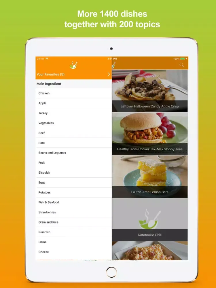 Screenshot di Cooking Recipes - Meal Ideas iPad 